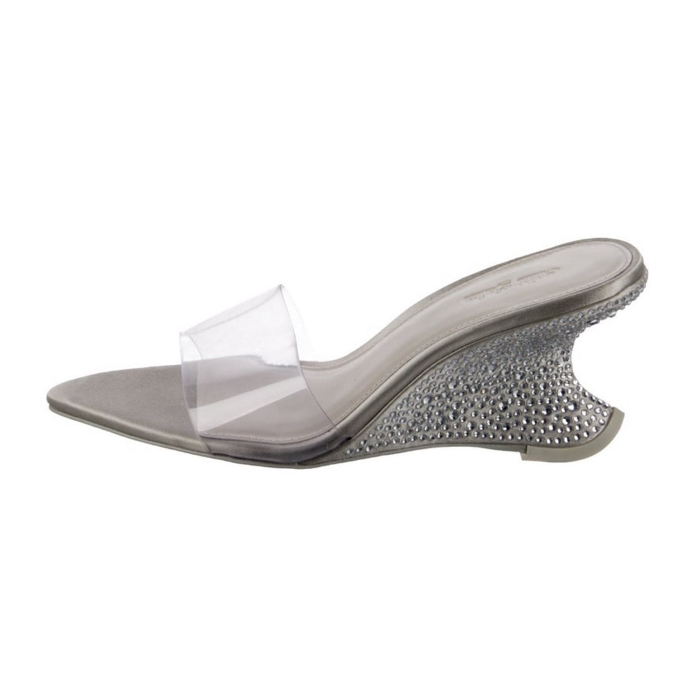 Cult Gaia PVC Crystal Embellishments Slides